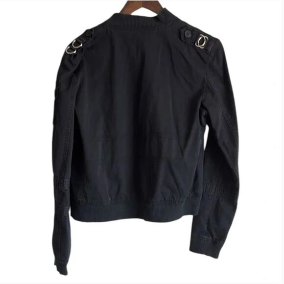 TRIPP Nyc Black Bomber Jacket Sz XL - Picture 5 of 5
